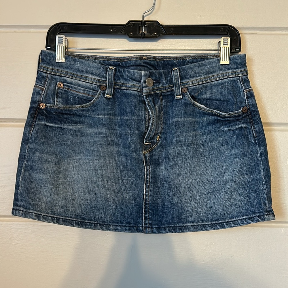 Y2K Citizens Of Humanity Denim Mini Skirt Size 27